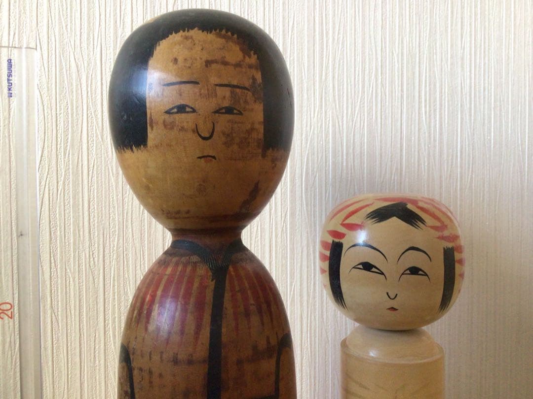 戦前作品 伝統こけし 工人＞秋田県 木地山系＞小椋久太郎 32.5cm 高橋金三