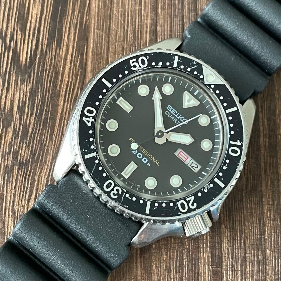 電池交換済　セイコー プロフェッショナル 200mダイバー