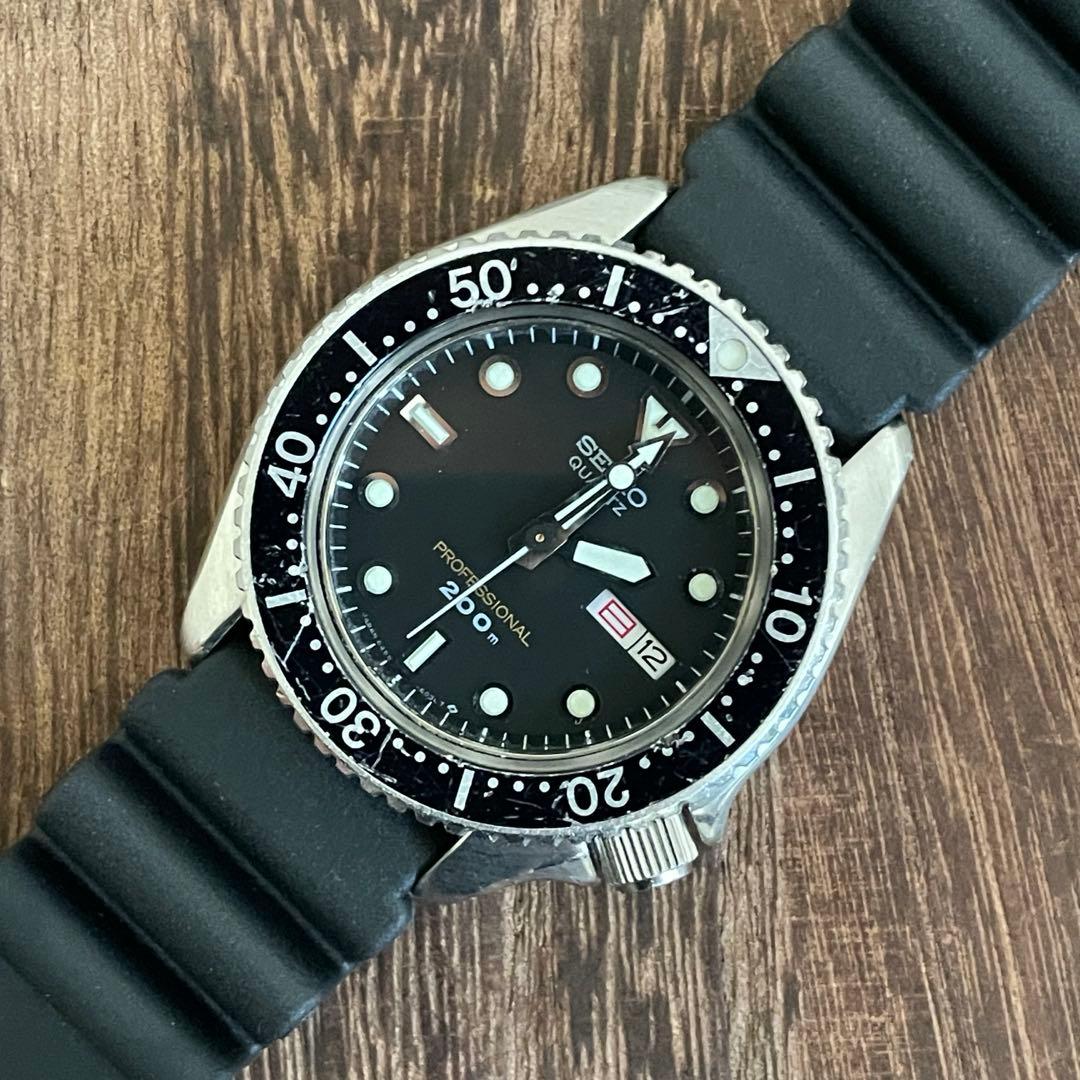 電池交換済　セイコー プロフェッショナル 200mダイバー