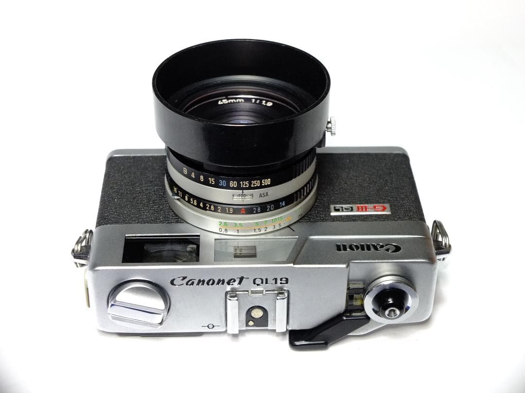 実写確認整備品】ニューキャノネットQL19G-Ⅲ／CANON LENSf1.9