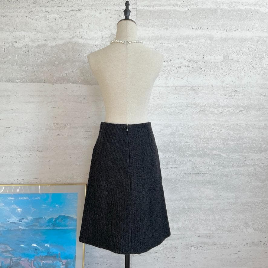 極美品★LOUIS VUITTON★現行★上質ツイード★Aライン★スカート
