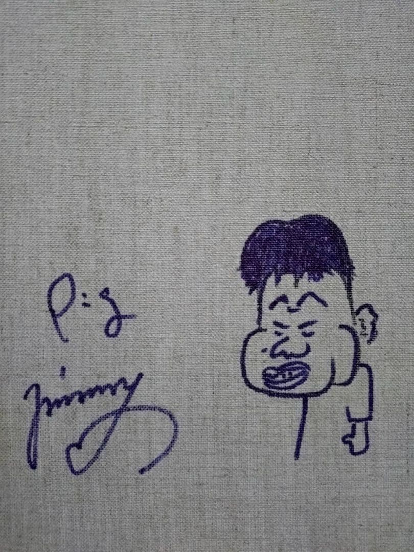 F6号】ジミー大西【Pig】肉筆保証/表裏サイン有/油彩/アクリル/絵画