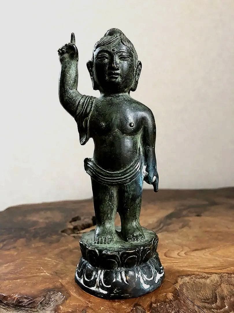 仏教美術 古銅 誕生仏 釈迦如来 仏像 正眼寺 銅造誕生釈迦仏立像（奈良国立博物館寄託） : 六田知弘の古仏