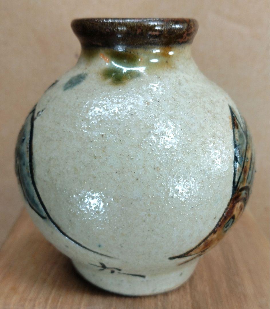 【本物保証】金城次郎 小壷(笑魚2匹) 共箱 壷屋焼 人間国宝 美品 やちむん