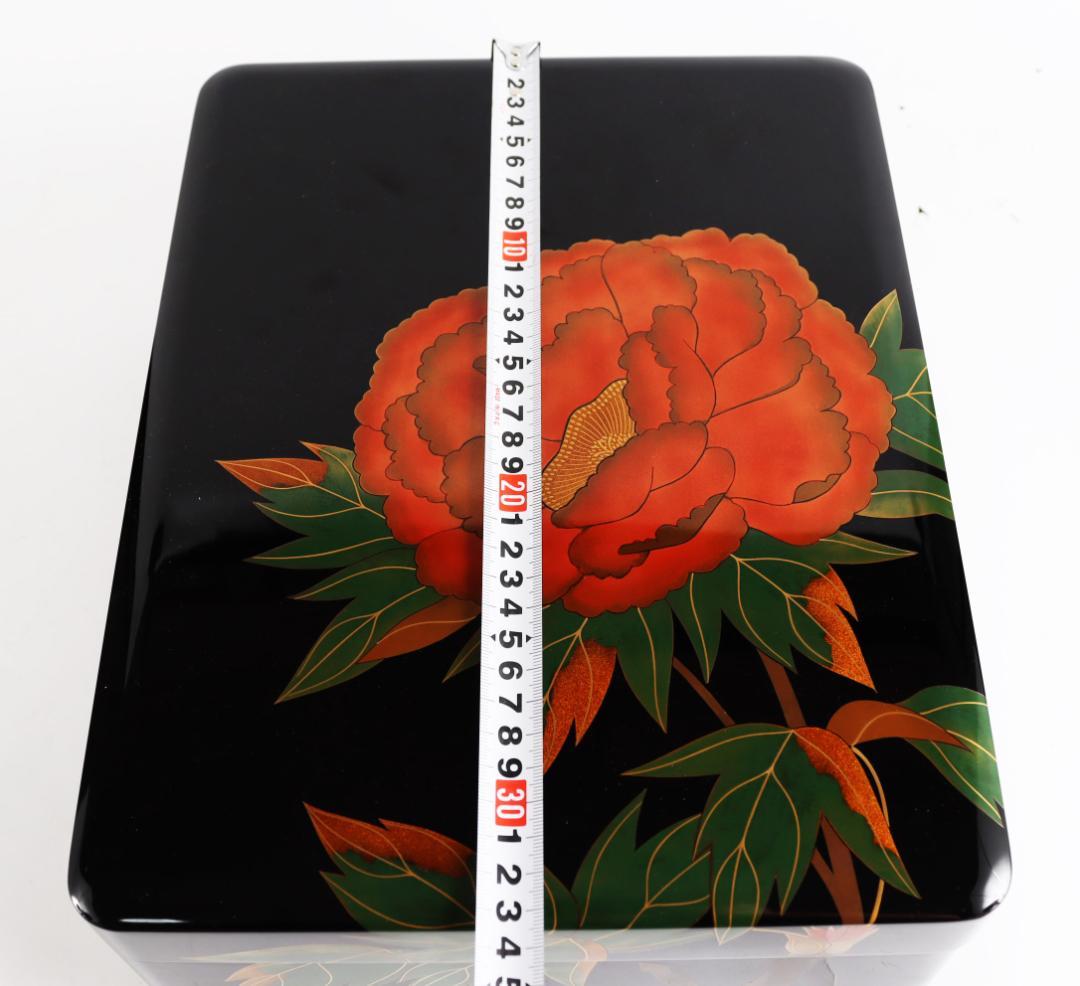 輪島塗 木谷信夫 文庫 蒔絵 文箱 硯箱