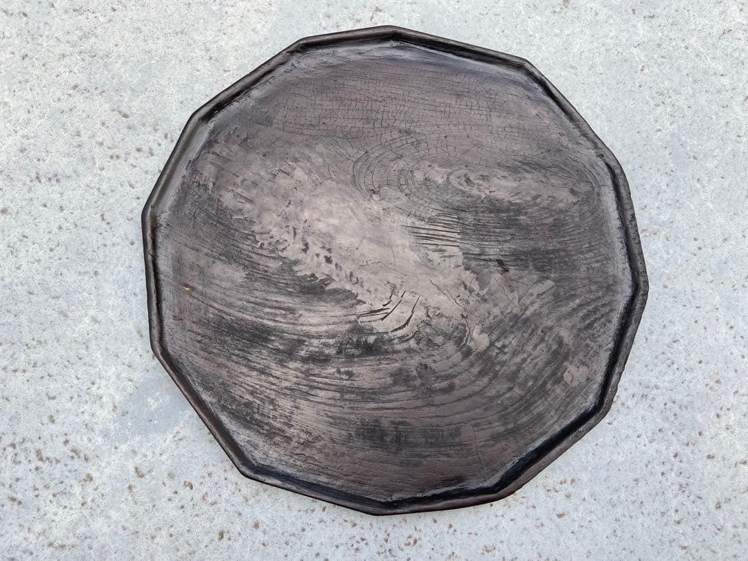 李朝十二角膳盆 済州島 富山 孝一 骨董品 韓国骨董 酒