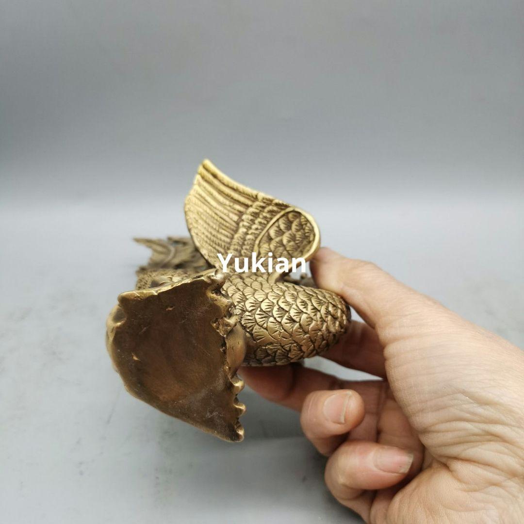 鳳凰 置件 朱雀 置物 金属 工芸品 銅器 装飾品 美術品