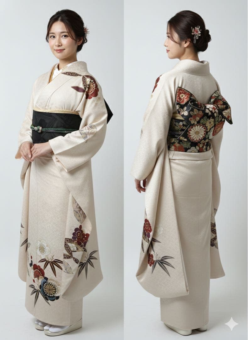 井上様 女性 振袖 成人式人気なモダンくすみ色 - メルカリ