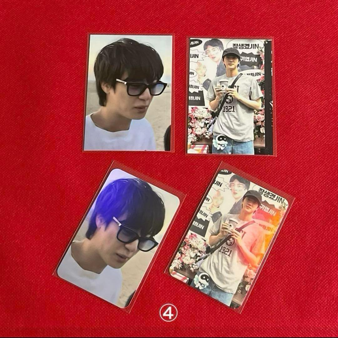 BTS ロングステッカー・ステッカー・ホログラム両面フォトカード♡Jin