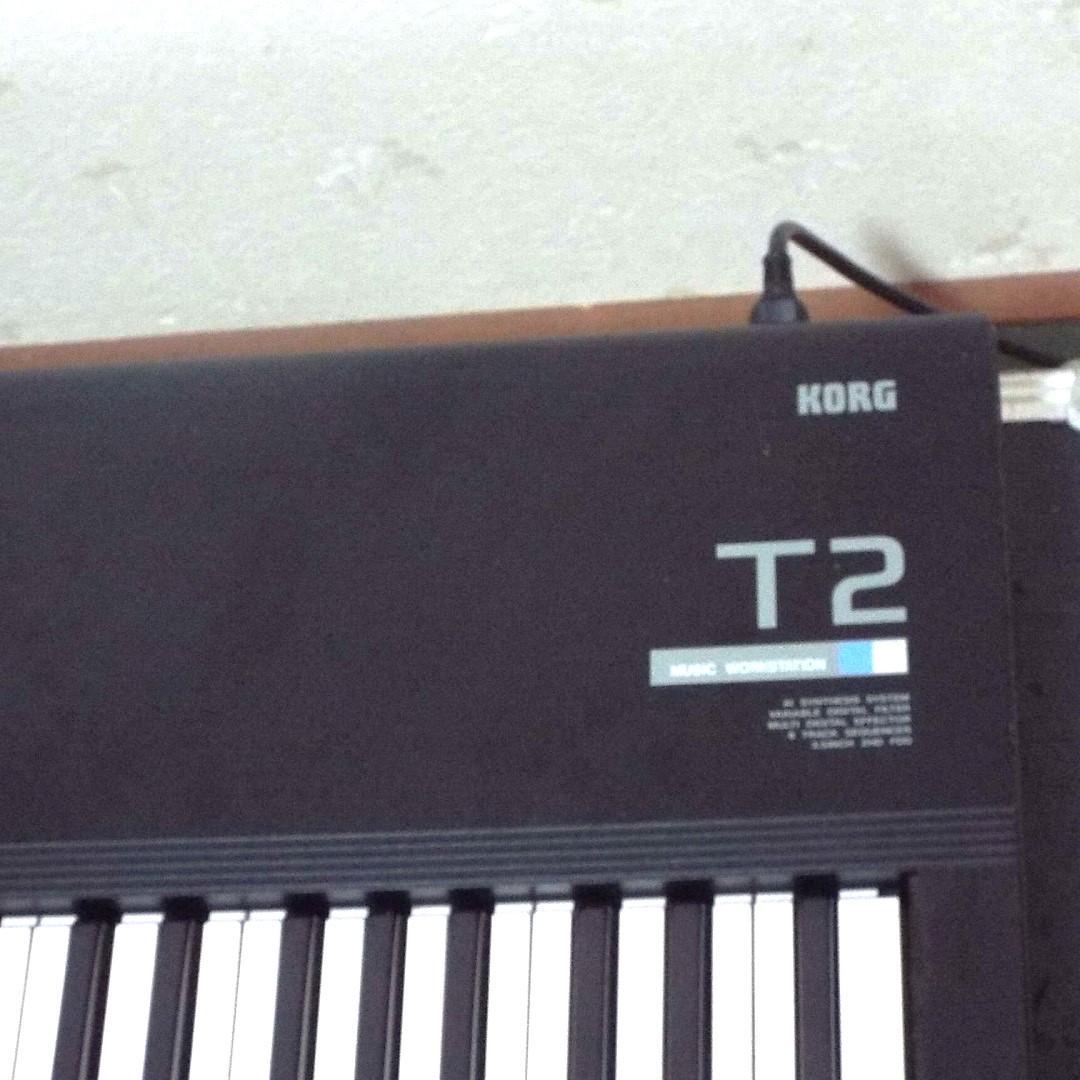 完動_美品 電池交換済 76FS鍵盤 コルグ T2_純正フライトケース付