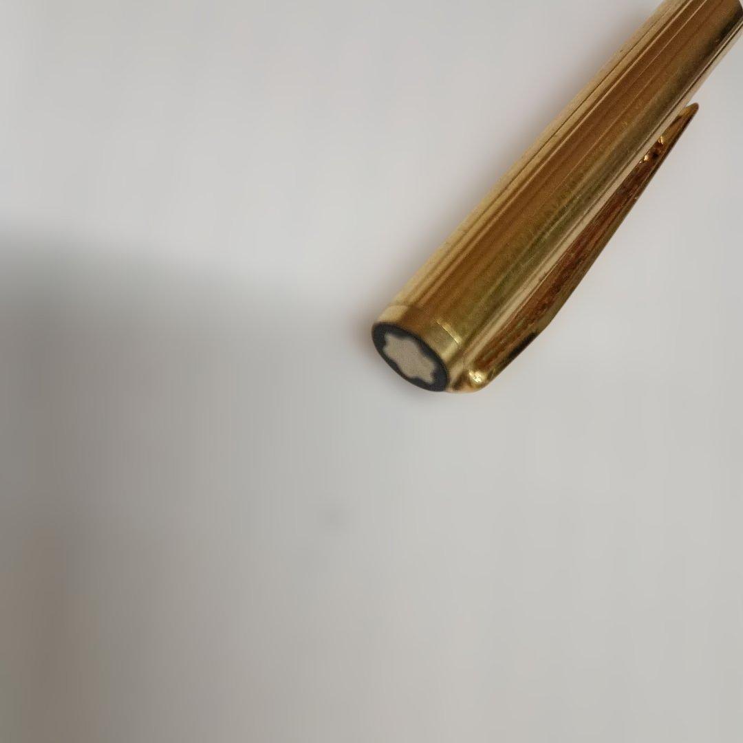 3976）MONT BLANC モンブラン ゴールド色 万年筆 585？