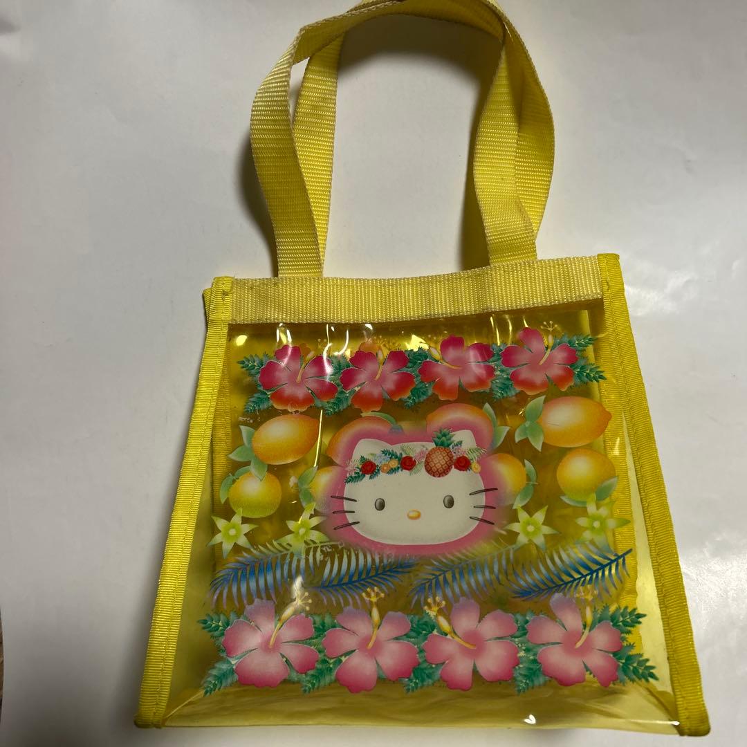 ハローキティ トロピカル Hello Kitty ビニールトート レトロ