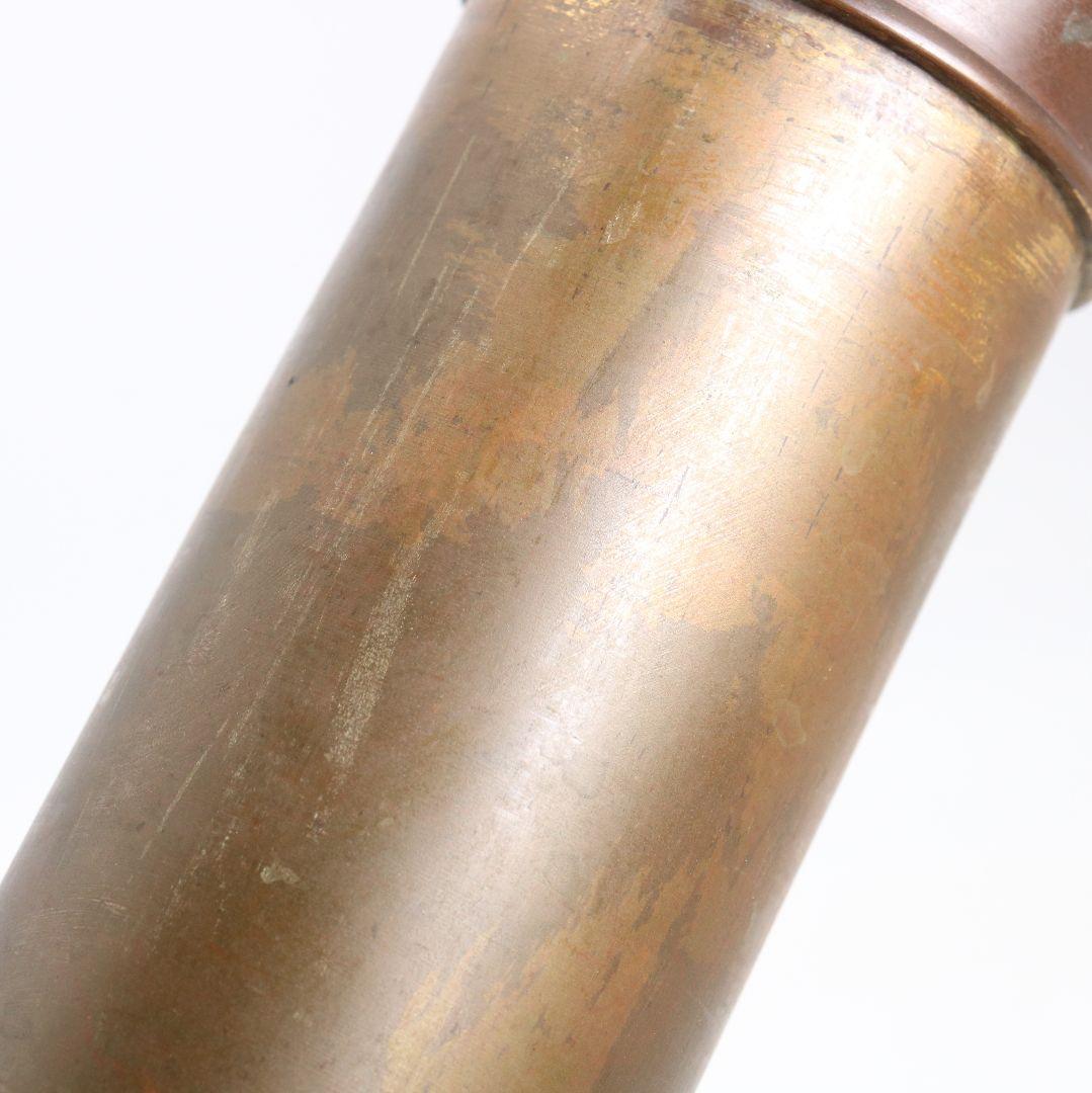 鋳師 金森浄栄作 鋳銅 蝋型 猿文 壷 花入 高岡銅器 共箱　AL826