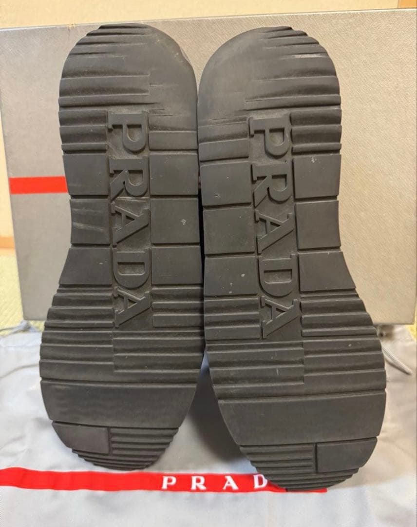 PRADA プラダ　レザー　シューズ　ブラック　UK7