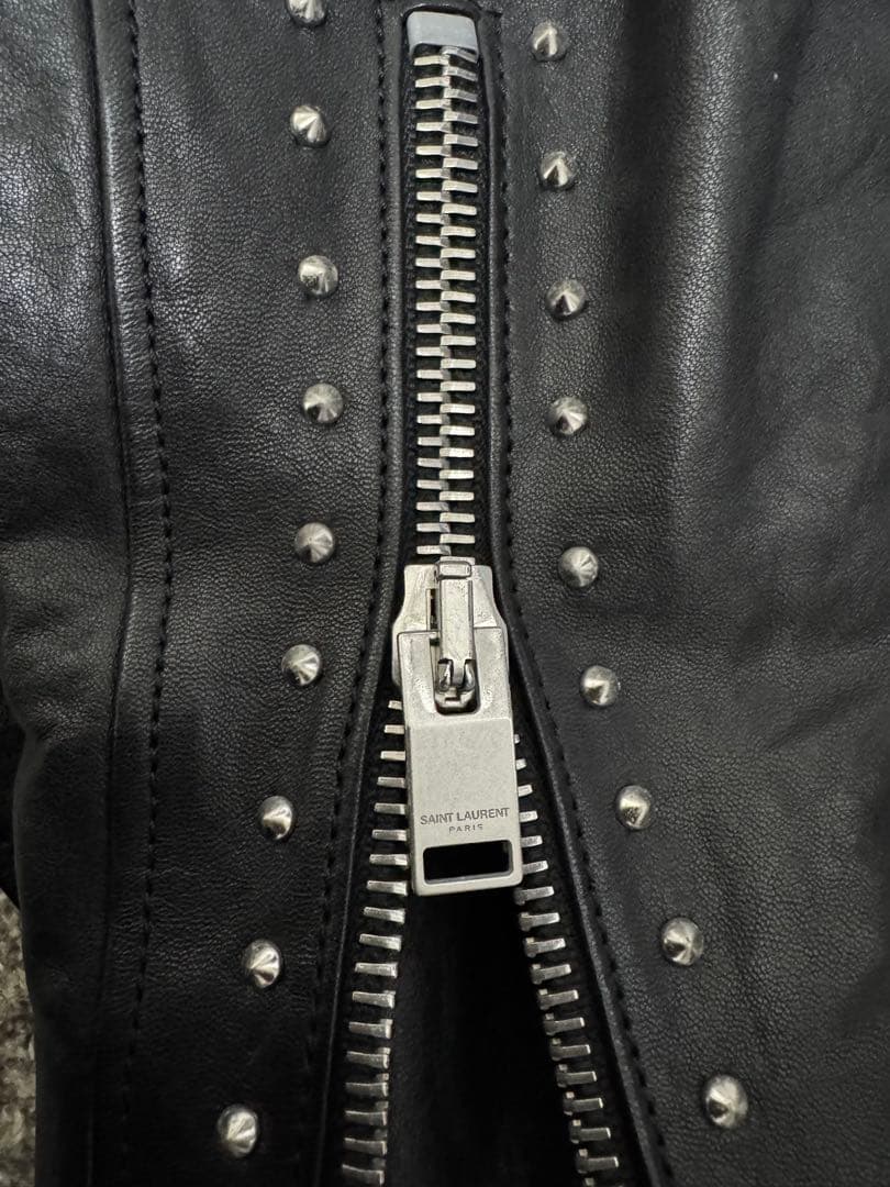 サンローラン シングルライダース レザージャケット 46 G-DRAGON着用