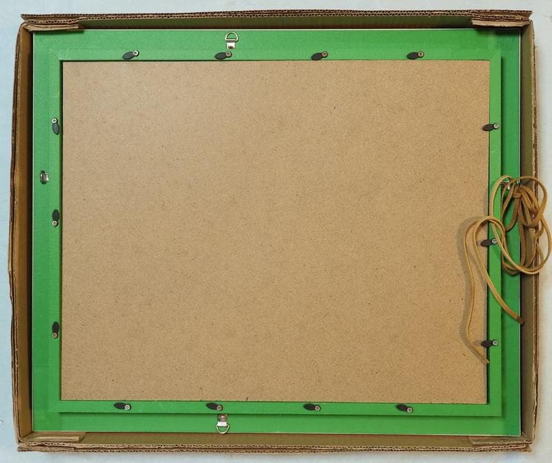 J*I様 油絵 静物 岡本太郎 F6 【夢の鳥 】手描き 額付き