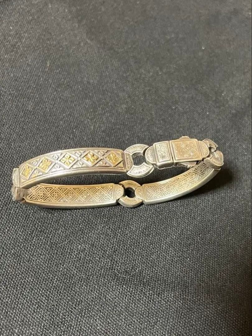 コンスタンティーノ konstantino シルバー18kゴールドブレスレット