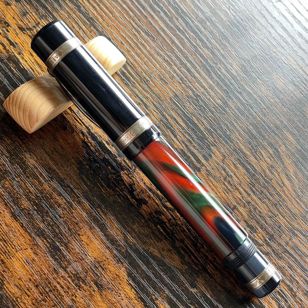 デルタ完品】少数民族シリーズ2003 ネイティブアメリカン 18K M 万年筆