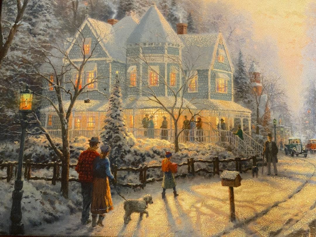 希少　入手困難　トーマスキンケード　絵　クリスマス　ライト付き　イルミネーション