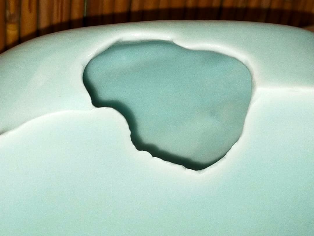 ♥林秀行♥　青磁　♥　扁壷　♥　花瓶　花器　共箱付き　花入れ　走泥社　前衛陶芸