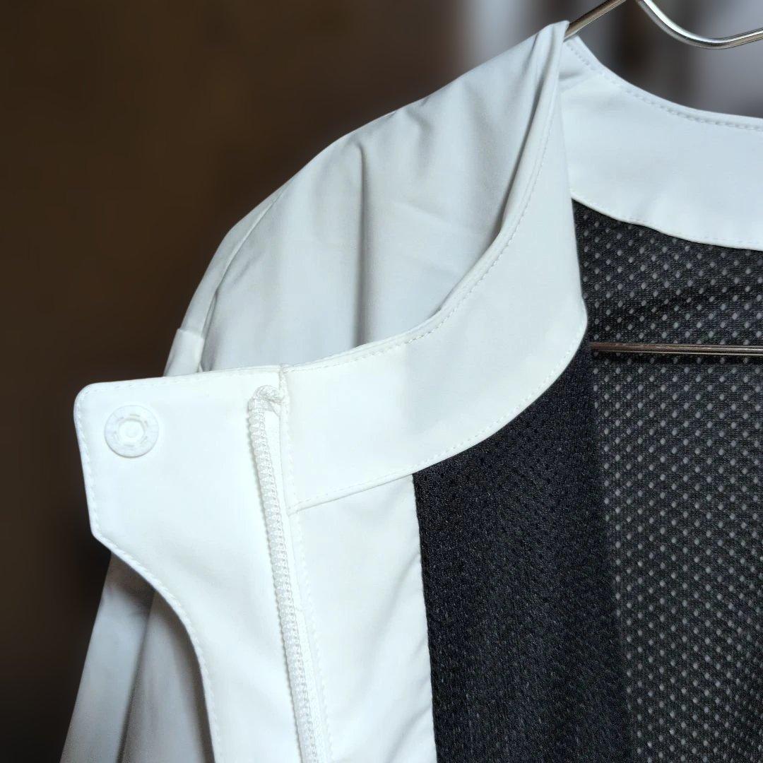 ルコックスポルティフゴルフ:レディース:Lサイズ:ストレッチ　襟なしブルゾン:白