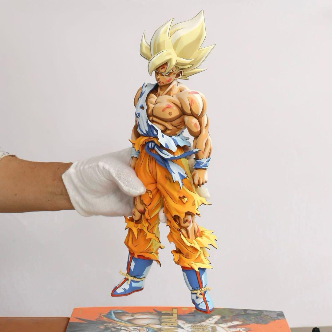 ドラゴンボールSMSP サイズ 伝説の超サイヤ人 孫悟空 リペイント 二
