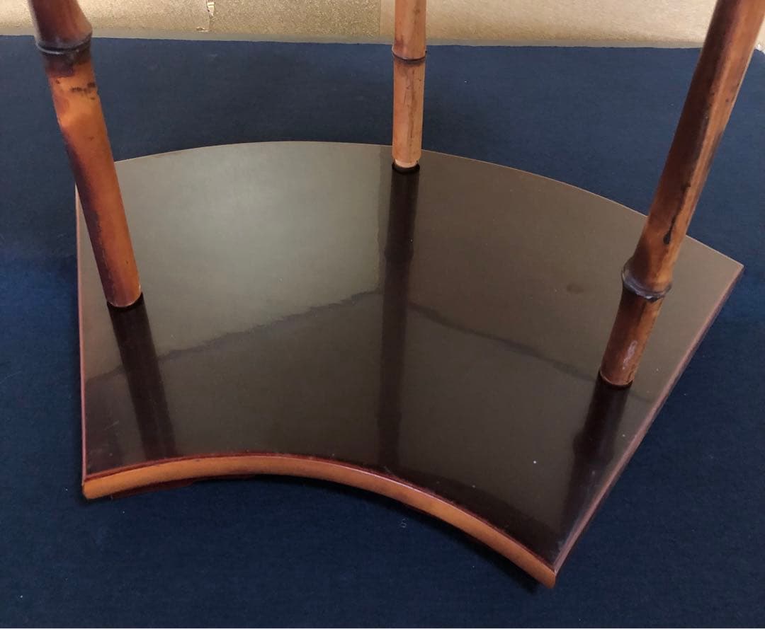 《R》茶道具 而妙斎好写 扇面棚 組立式 塗師川瀬表完 共箱 260121き6