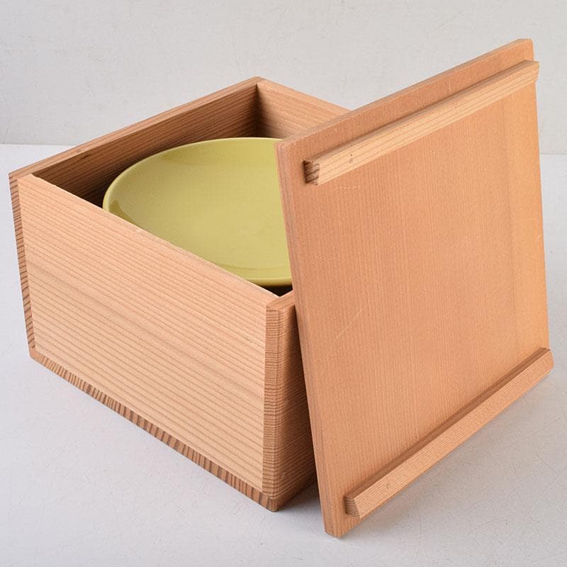 和食器　朝日焼　松林良周作　六色　銘々皿　六客　共布共箱　V　R9285