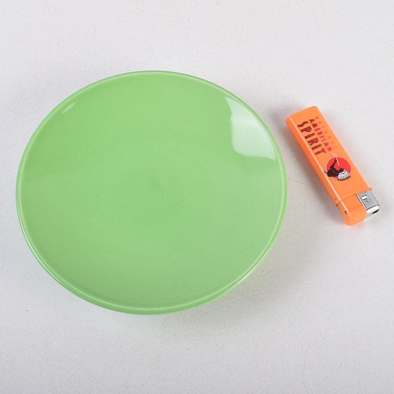 和食器　朝日焼　松林良周作　六色　銘々皿　六客　共布共箱　V　R9285