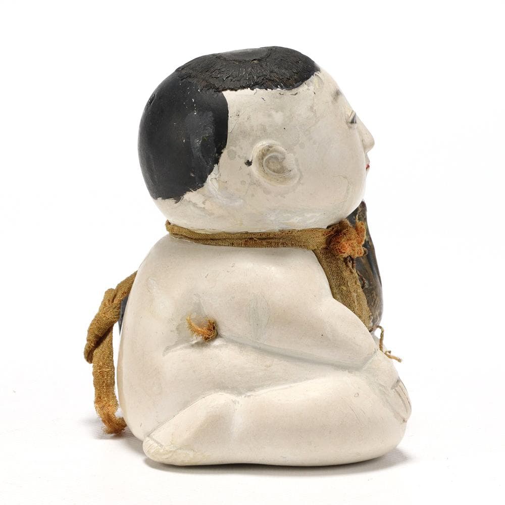 418B 江戸 御所人形 童子 人形 鶴 時代 高さ9㎝