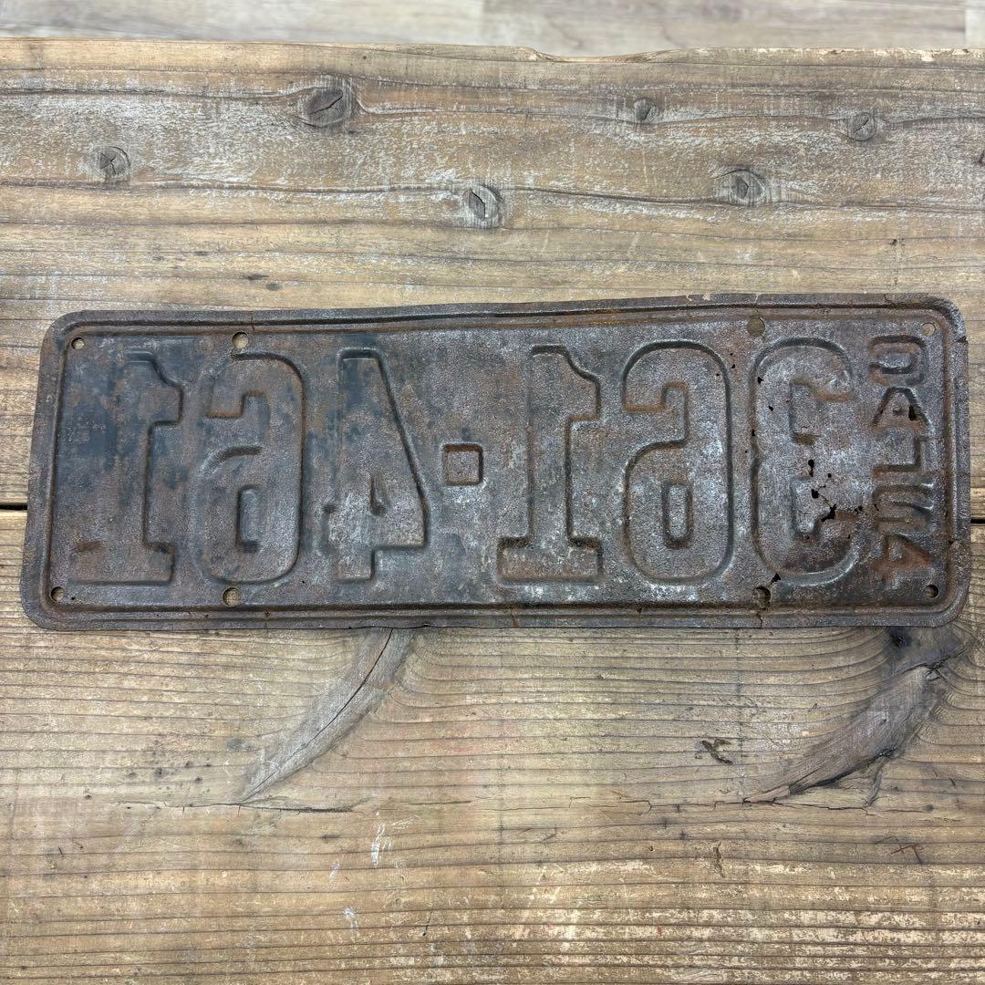 461ヴィンテージ アメリカカリフォルニアナンバープレートライセンス