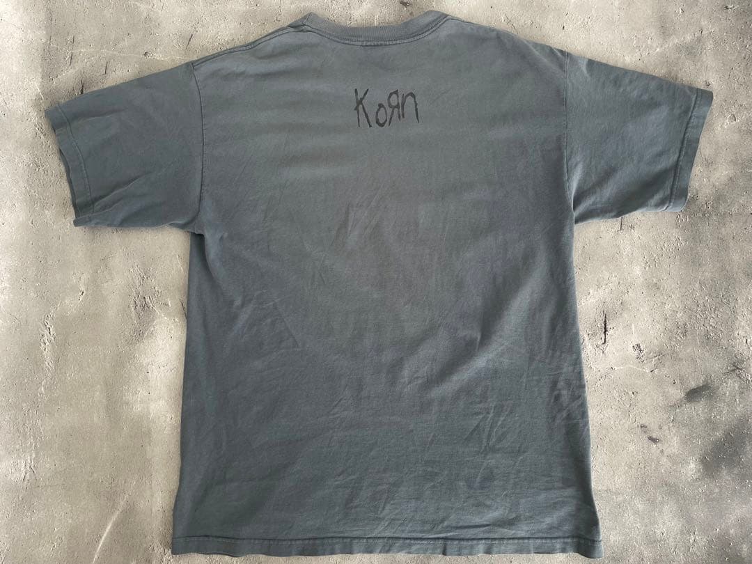 KORN TシャツネイビーXL コーンBIG EYES