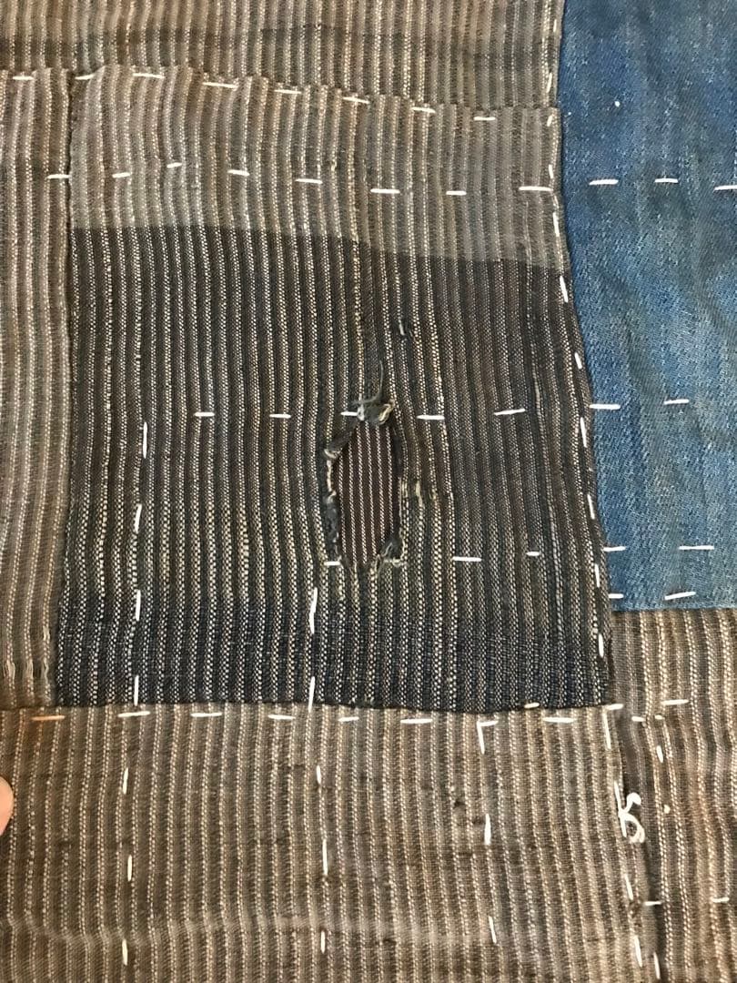 古布 木綿 刺子 襤褸 155×153.5の通販はau PAY マーケット - 輸入雑貨