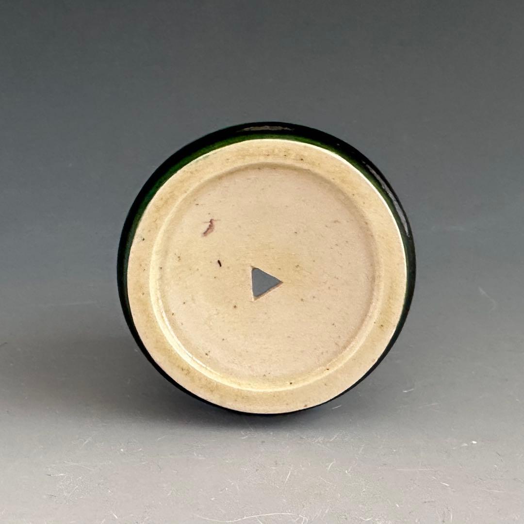 茶道具 竹節 蓋置 9代 大樋長左衛門 共箱 陶芸 楽焼 金沢 茶会