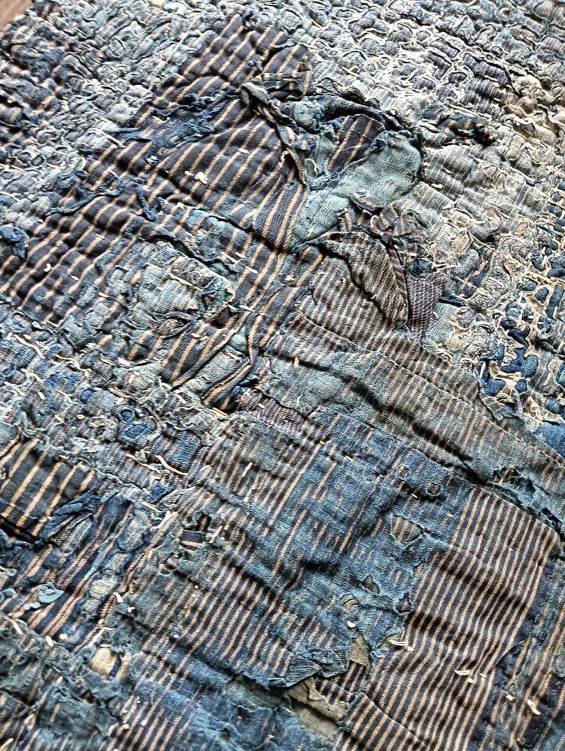 3kg厚手 究極の襤褸敷物 退廃的 boro japan vintage