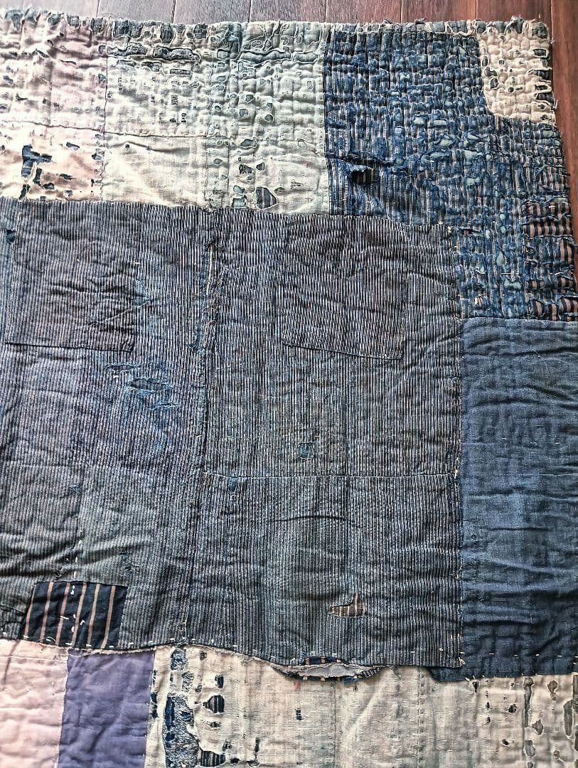 3kg厚手 究極の襤褸敷物 退廃的 boro japan vintage