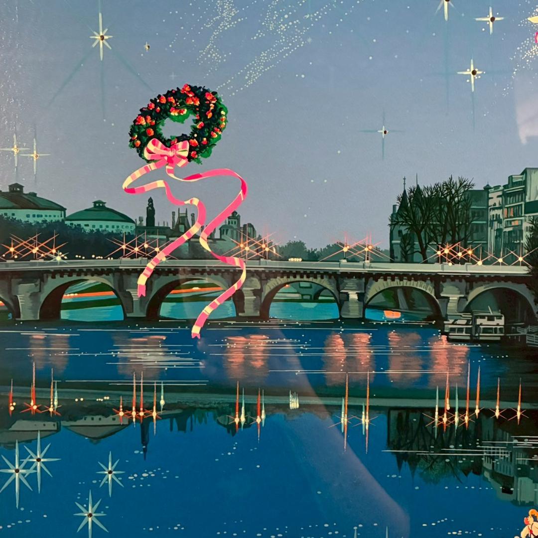 ヒロ・ヤマガタ「星影のステラ」シルクスクリーン 大作 直筆サイン入り 額縁入り