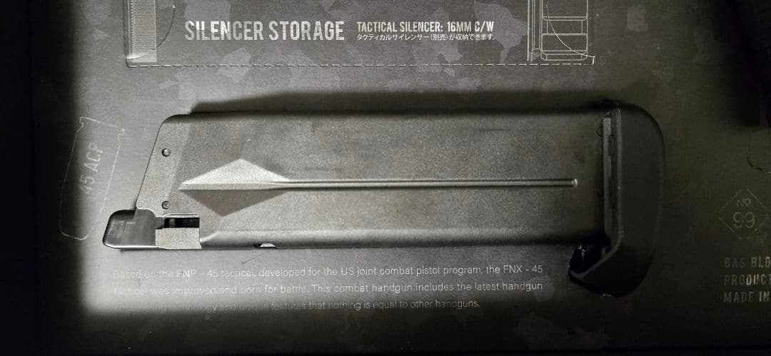 FNX-45 Tactical Black ガスガン