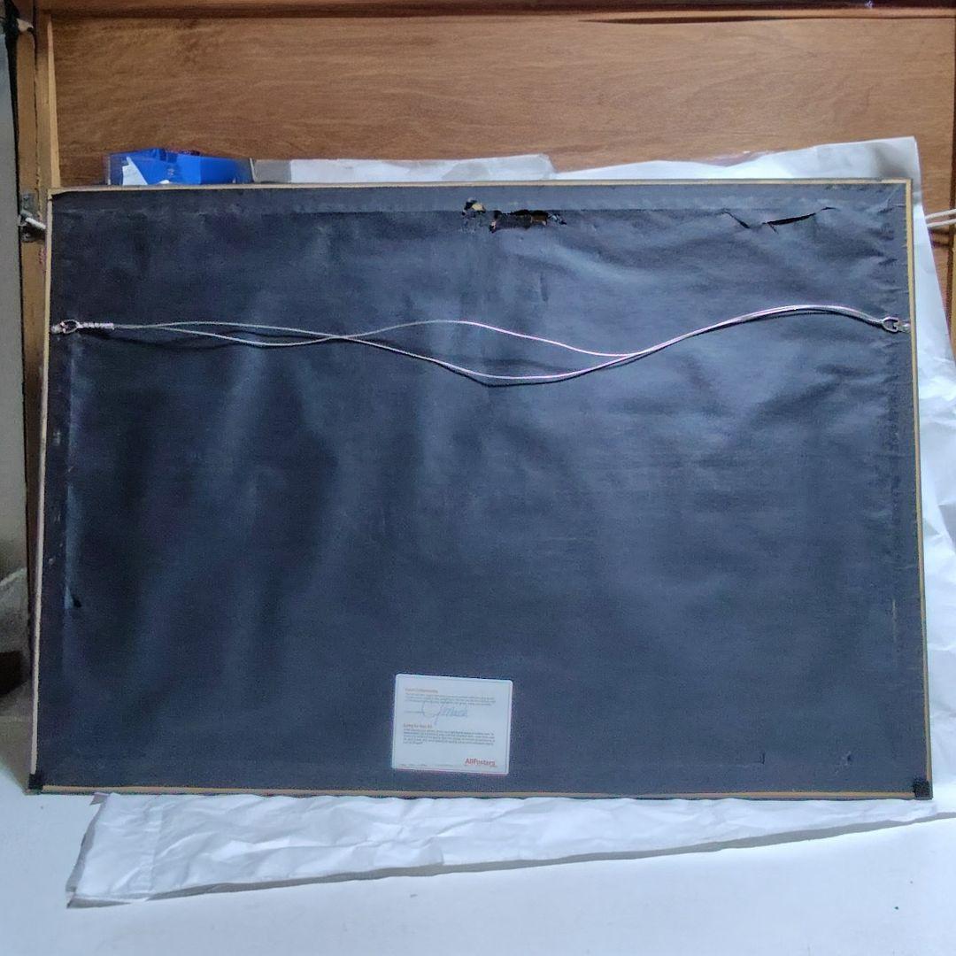 ヴィンテージ広告ポスター 額縁 ワインボトルサイズ