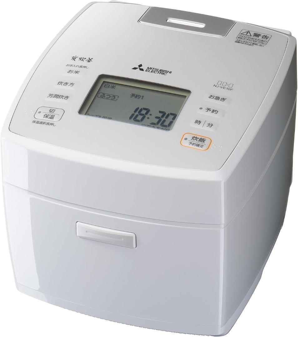 【新品・未使用品】三菱電機 炊飯器 5.5合 IH 日本製 炭炊釜(2層厚釜) Amazon | 三菱電機 炊飯器 5.5合 IH式 日本製 炭炊釜(2層厚釜) 可変超