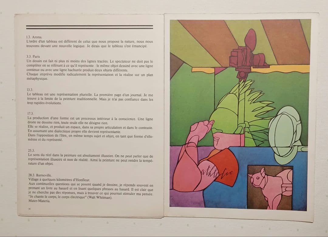 ヴァレリオ・アダミのルミロワール誌第220号1976年リトグラフ3点入