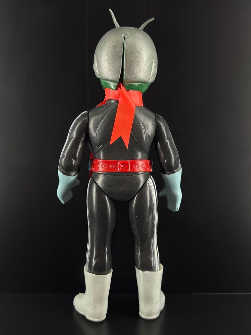 仮面ライダー 旧バンダイ 2本線 ブリキベルト ソフビ 面取れ