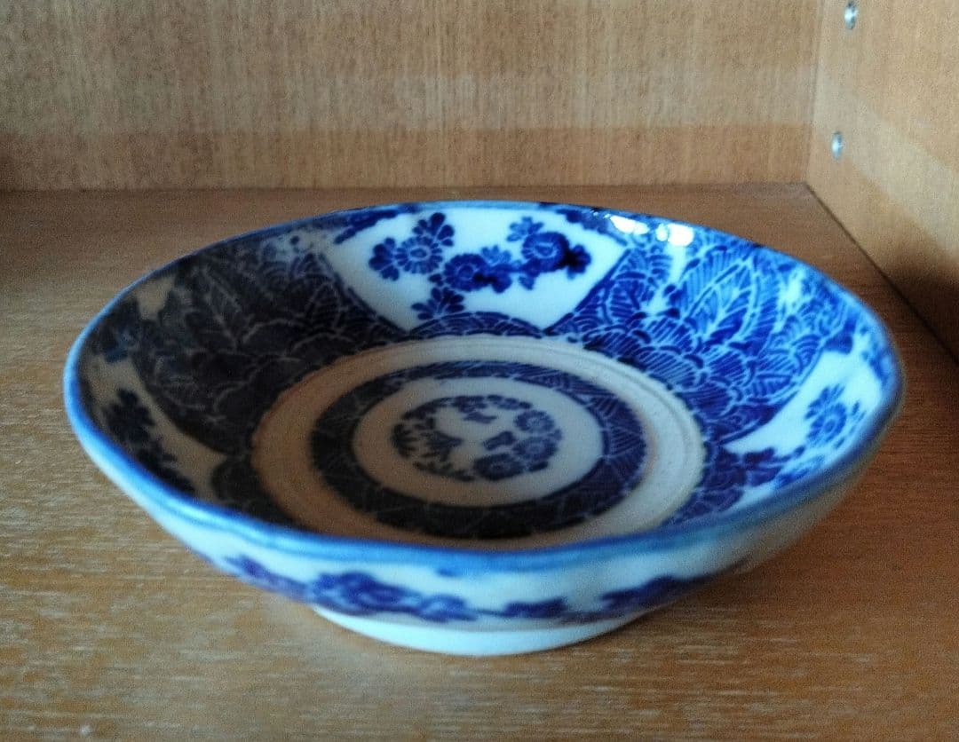 骨董 磁器 印判染付皿 5枚 美術品・アンティーク・コレクション