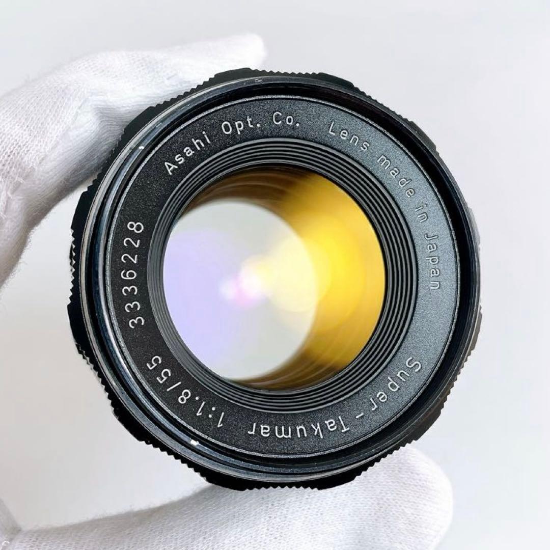 虹色美フレア】 Super Takumar 55mm f1.8 整備済 m42 - メルカリ