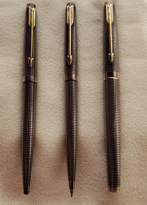 PARKER　75　スターリングシルバー　ボールペン他3本セット　中古品