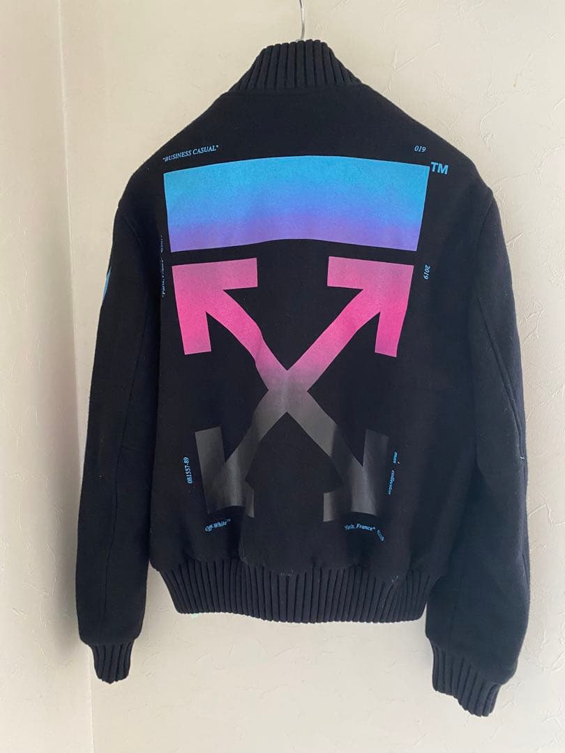 ざくろさま専用！！ オフホワイト　メンズアウター　ブルゾン　スタジャン　美品