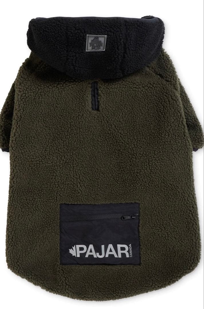 PAJAR 犬用フード付きコート オリーブグリーン - メルカリ