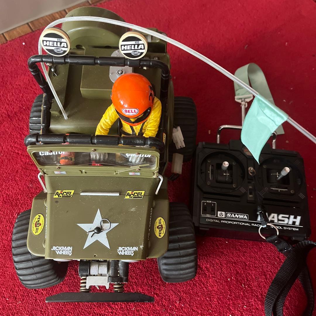 田宮　TAMIYAワイルドウィリス　当時物 完動品 サンワ　ダッシュ　セット 田宮 ワイルドウィリス 当時物 完動品 サンワ ダッシュ セットの通販は