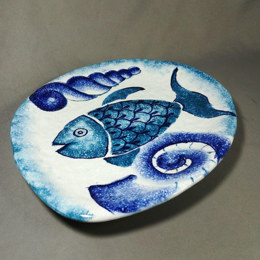 イタリア陶器 モディリアーニ modigliani 飾り皿 魚 プレートの通販は