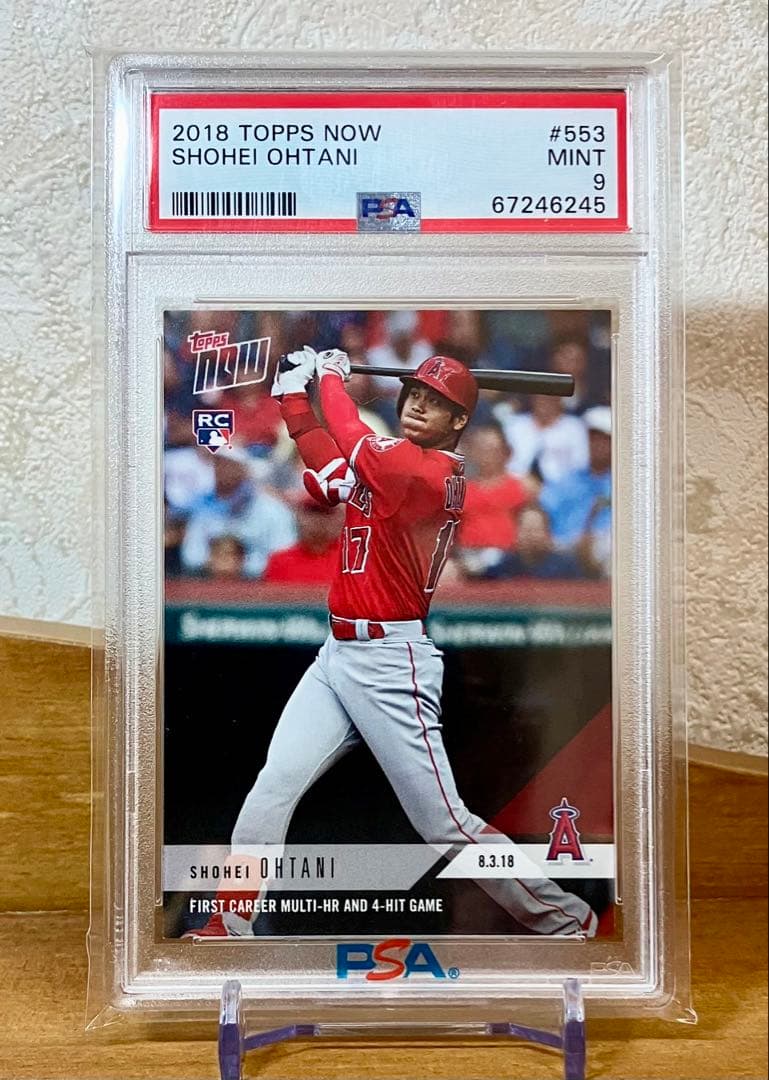 PSA9】 大谷翔平 2018 topps ルーキーカード #553 - メルカリ